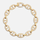 Pulsera Isla Marina | Oro blanco
