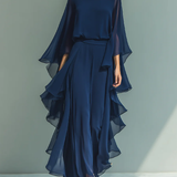 Top Nina con mangas acampanadas y pantalones con volantes