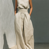 Conjunto de Top sin Mangas y Pantalones Amplios Sienna