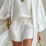 Conjunto de Cardigan y Pantalones Cortos Sophie