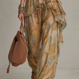 Conjunto de Top con Volantes y Pantalón Amplio Sienna