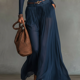 Conjunto de Top de Un Hombro Celeste y Falda de Tul