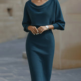 Ailany Vestido Midi de Lujo