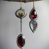 Pendientes vintage asimetricos
