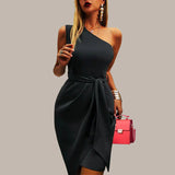 Betty | Vestido Midi de Una Sola Manga para Mujeres