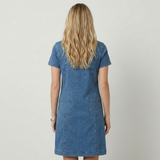 Anastasia Vestido mini con mangas cortas