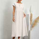 Esmeralda | Vestido Midi de Manga Corta para Mujeres