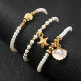Conjunto de 3 Pulseras Elegantes con Perlas
