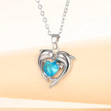 Collar gemelos Oceanheart | Oro blanco