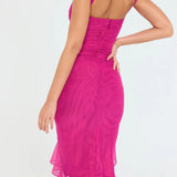 Alma | Vestido Midi de Cóctel Sin Mangas para Mujeres