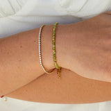 Pulsera de tenis de oro Cordelia