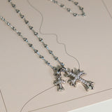 Collar de doble cruz Vivori