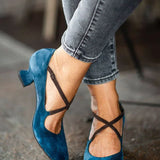 ZAPATOS DE TACÓN CON TIRA CRUZADA
