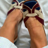 Vynelle - Zapatos Planos Slip-On Tricolores