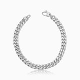 Pulsera Estate Cuban | Oro blanco