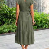 Jelena | Vestido Midi con Volantes para Mujeres