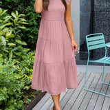 Jelena | Vestido Midi con Volantes para Mujeres