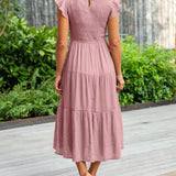Jelena | Vestido Midi con Volantes para Mujeres