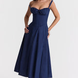 Ebba | Vestido Midi de Verano Sin Mangas para Mujeres