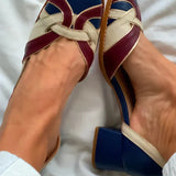 Vynelle - Zapatos Planos Slip-On Tricolores