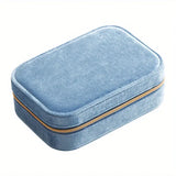 Joyero de Terciopelo Premium de 3 Capas con Cremallera