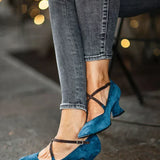 ZAPATOS DE TACÓN CON TIRA CRUZADA