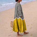 Xana - Vestido Zigzag con Contraste