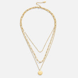 Collar estratificado con moneda