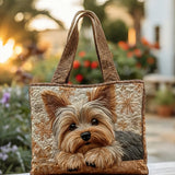 Bolso Artesanal Acolchado “Yorkie Brillante”