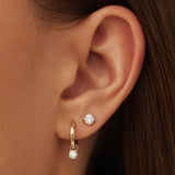 Pendientes de Piedra Larmes de Lune | Dorado