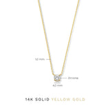 Collar de Piedra de Moisanita Cléa | Dorado
