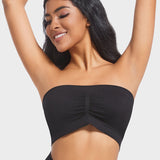 Sujetador bandeau sin costuras, cómodo y sin relleno