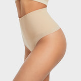 Tanga sin costuras de cintura ultra alta con control de abdomen