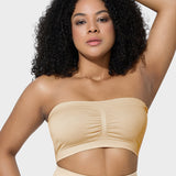 Sujetador bandeau sin costuras, cómodo y sin relleno