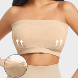 Sujetador bandeau sin costuras, cómodo y con relleno