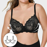 Sujetador push-up de encaje – Cobertura total