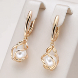 Pendientes Elegantes de Perlas en Oro