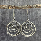 Pendientes Laberinto Vintage Plata