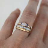 Juliana - Conjunto de Anillos Vintage Goldopal