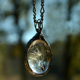 Collar vintage de vidrio