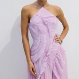 Emmeline Vestido Color Lila con Corte Holgado
