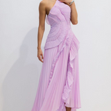 Emmeline Vestido Color Lila con Corte Holgado