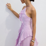 Emmeline Vestido Color Lila con Corte Holgado