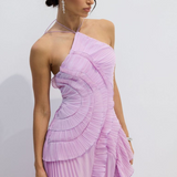 Emmeline Vestido Color Lila con Corte Holgado