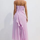 Emmeline Vestido Color Lila con Corte Holgado