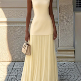 Serena Vestido Maxi Plisado