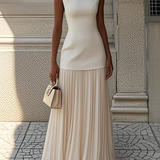 Serena Vestido Maxi Plisado