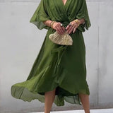 Tyla | Vestido Midi Plisado para Mujeres