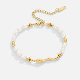 Pulsera de perlas de agua dulce Lov