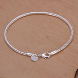 Pulsera sencilla de plata 925 con soporte para vela